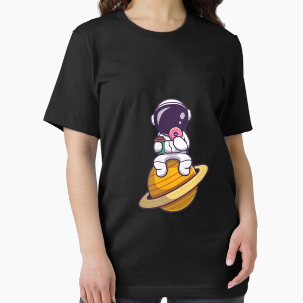 Item preview, Astronaut Eating Doughnut And Holding Coffee Cup On The Moon designed and sold by YousfiYs.