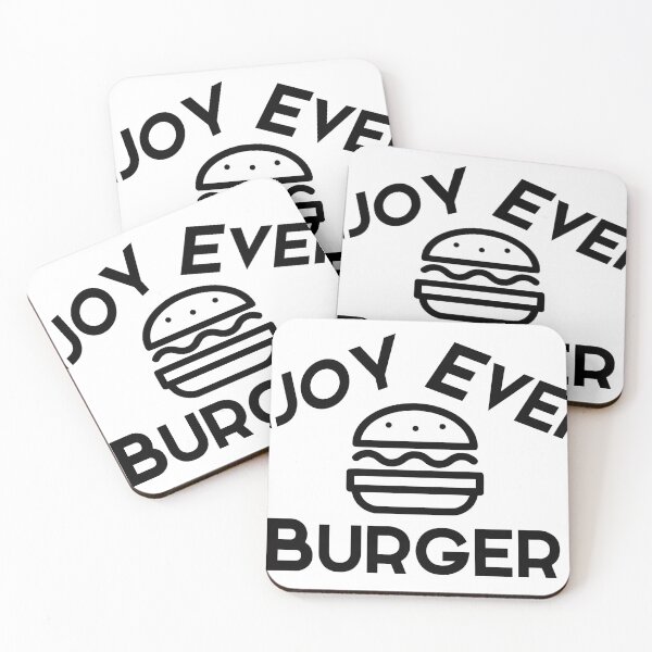 Item preview, Enjoy every burger black text designed and sold by wiggy38.