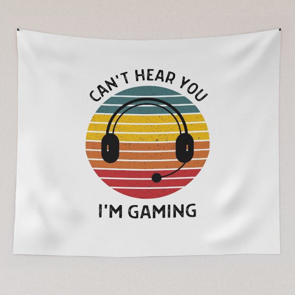 Artikelvorschau, Ich kann dich nicht hören, ich spiele Headset Lustiges Spielergeschenk entworfen und verkauft von Emerg-Apparel.
