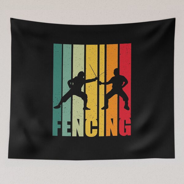 Item preview, Fencing fencer retro designed and sold by ElBeDesigns.