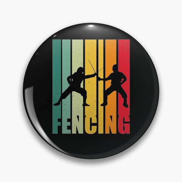 Item preview, Fencing fencer retro designed and sold by ElBeDesigns.