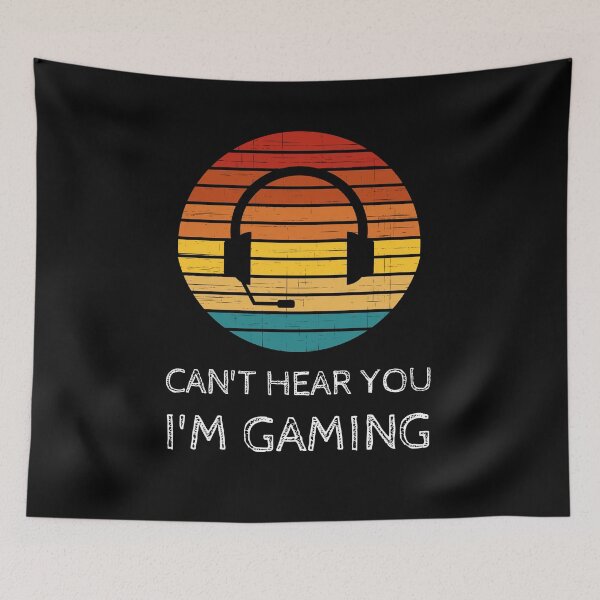 Artikelvorschau, Ich kann dich nicht hören, ich spiele Headset Lustiges Spielergeschenk entworfen und verkauft von Emerg-Apparel.