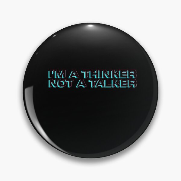 Item preview, Thinker Funny Smart Introvert Quote Retro Sci Fi designed and sold by sillyquestions.