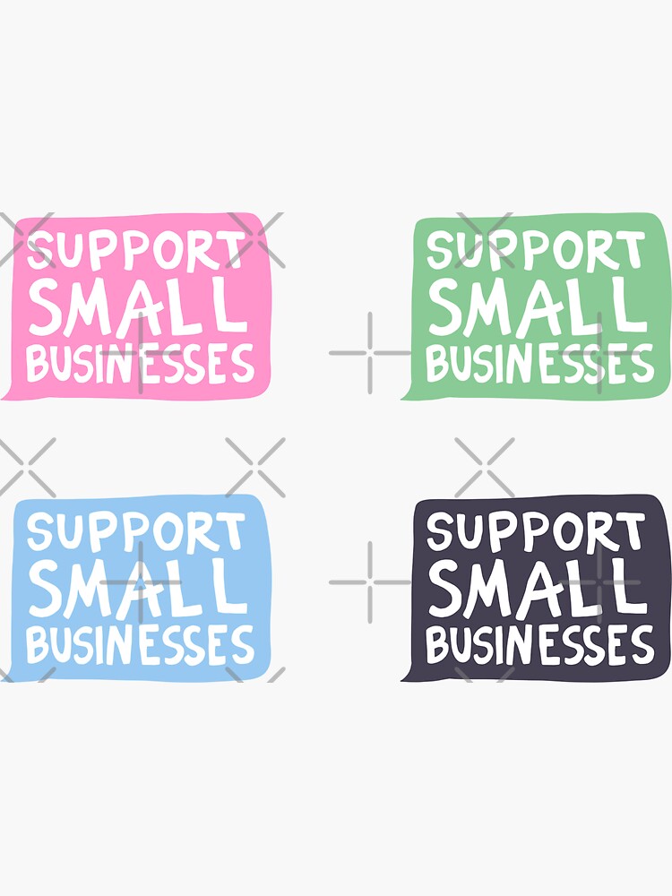 "Support Small Businesses Sticker Pack" Sticker for Sale by illhustration Redbubble