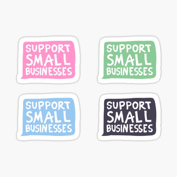 Item preview, Support Small Businesses Sticker Pack designed and sold by illhustration.