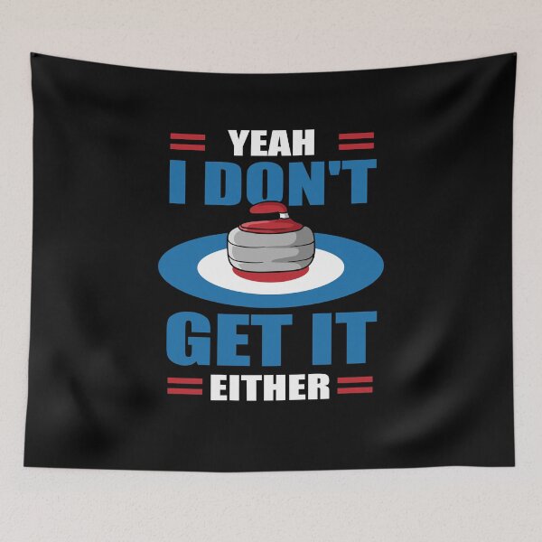 Item preview, Curling funny saying designed and sold by ElBeDesigns.