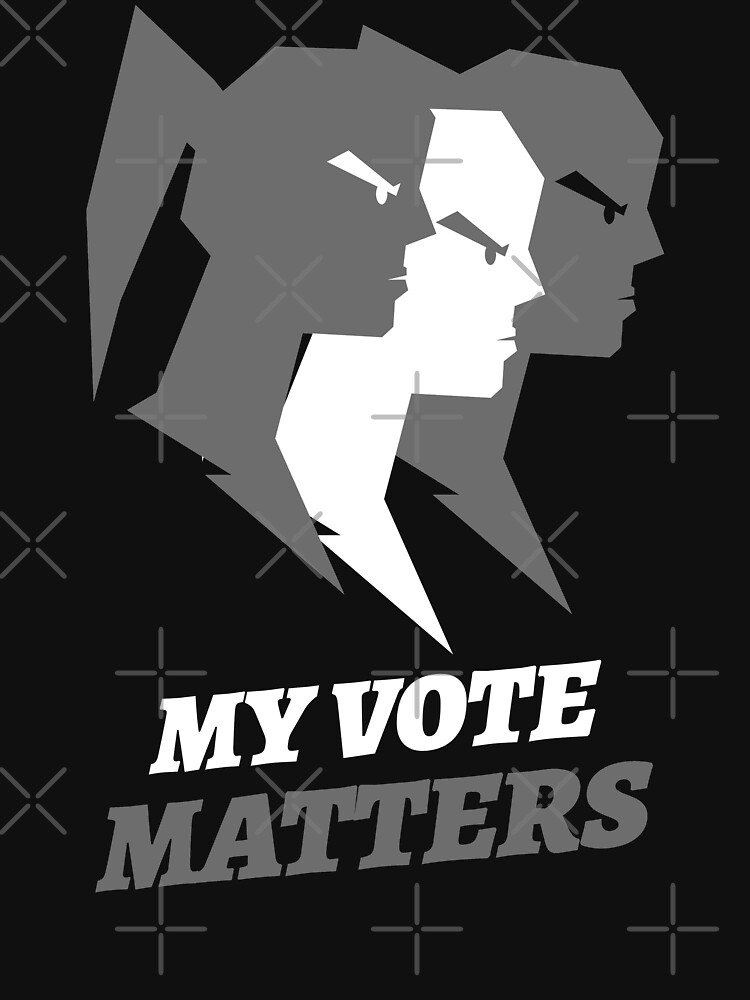 Thumbnail 7 of 7, Essential T-Shirt, My Vote Matters (Grey) designed and sold by CommiesintheUS.