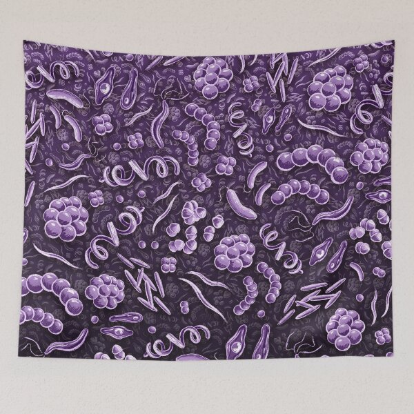 Item preview, Microbial Pattern - Purple designed and sold by Jared Hart.
