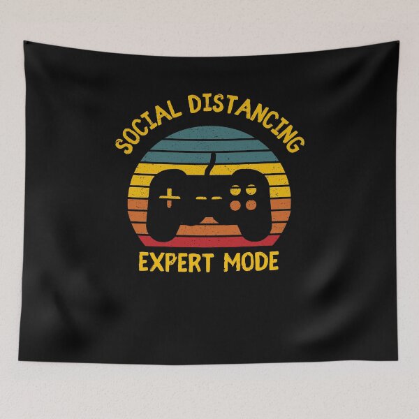 Item preview, Social Distancing Expert Gaming Video Gamer Retro designed and sold by Emerg-Apparel.