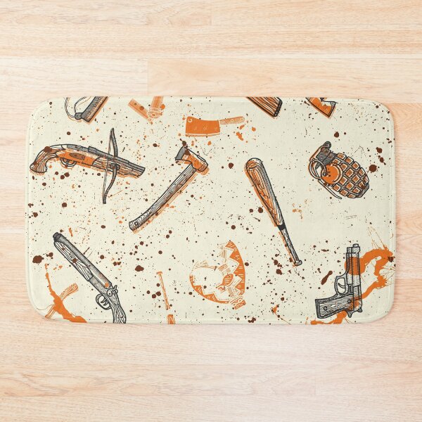 Item preview, Zombie Fighting Weapons Pattern - Horror Movie Tools designed and sold by thegoodwordsco.