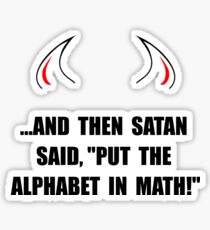 Alphabet In Math Sticker