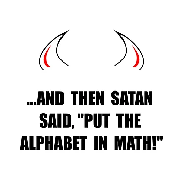 Artwork thumbnail, Alphabet In Math by TheBestStore