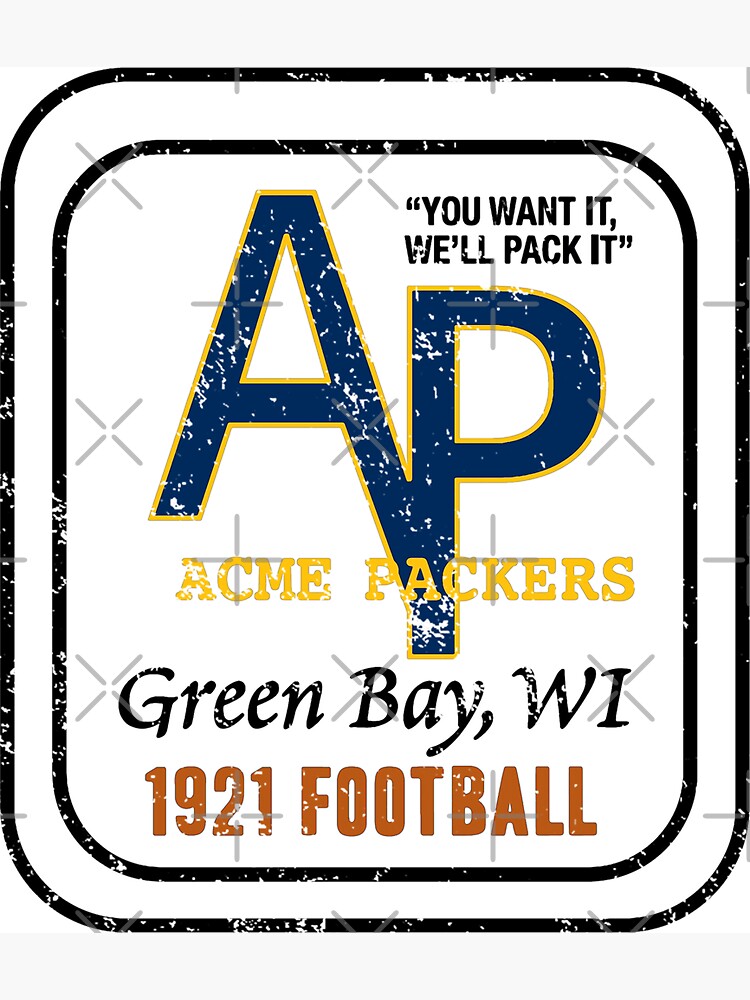 GREEN BAY PACKERS SLOGAN FOOTBALL MAGNET