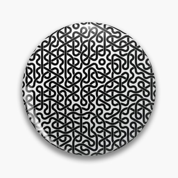 Item preview, Abstract Black Hexagon Truchet Tiles #2 designed and sold by Reinder Nijhoff.
