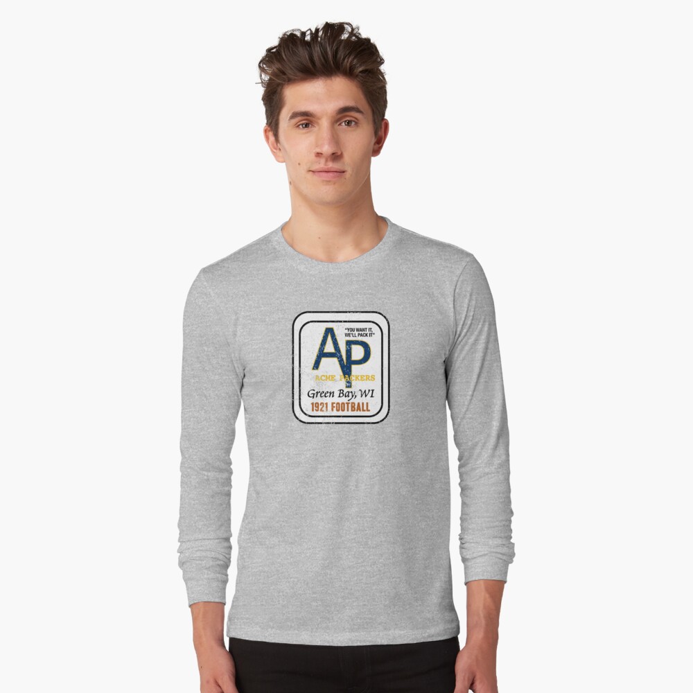 Zazzle Acme Packers Distressed Logo - Defunct Football TE T-Shirt, Men's, Size: Adult S, Black