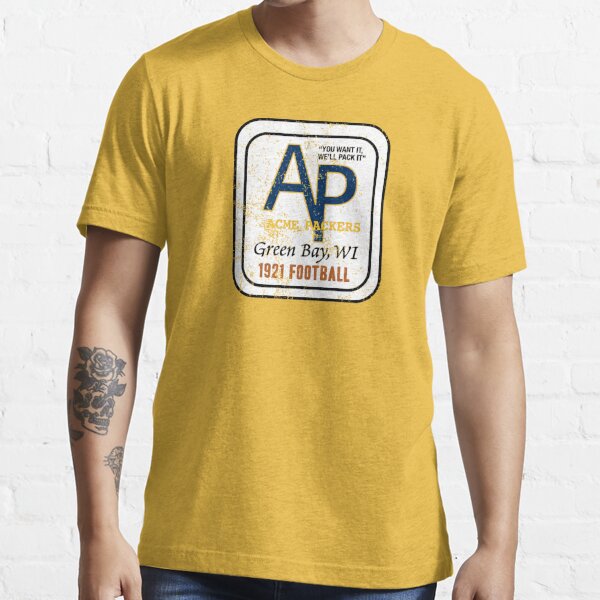 GREEN BAY ACME PACKERS 1920s LOGO RETRO THROWBACK T-SHIRT