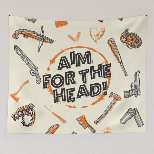Item preview, Zombie Fighting Weapons Pattern - Horror Movie Tools designed and sold by thegoodwordsco.
