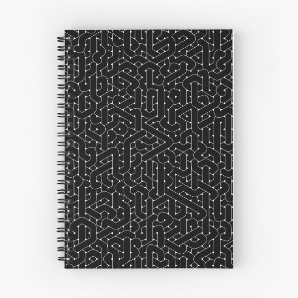 Artikelvorschau, Abstrakte schwarze Hexagon Bezier Truchet Fliesen # 2 entworfen und verkauft von Reinder Nijhoff.