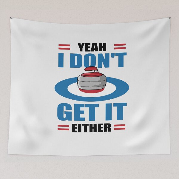 Item preview, Curling sport funny team gift designed and sold by ElBeDesigns.