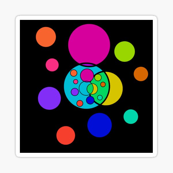 Nish Colourful Sticker