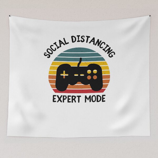 Item preview, Social Distancing Expert Gaming Video Gamer Retro designed and sold by Emerg-Apparel.
