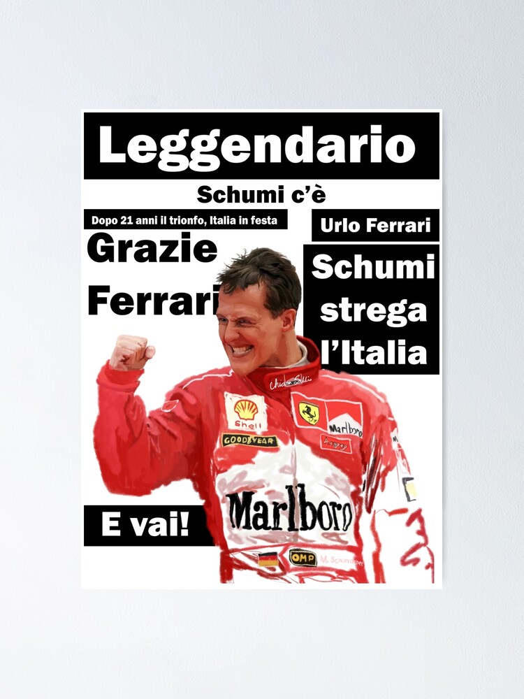 "Michael Schumacher " Poster by KlareKirk | Redbubble