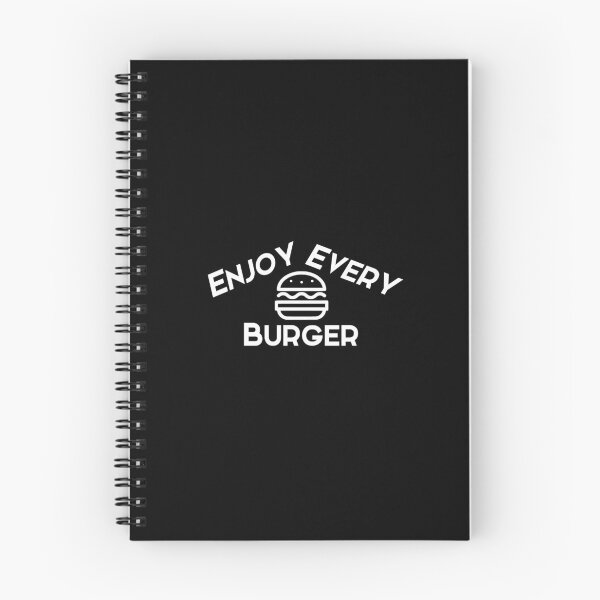 Item preview, Enjoy every burger white text designed and sold by wiggy38.