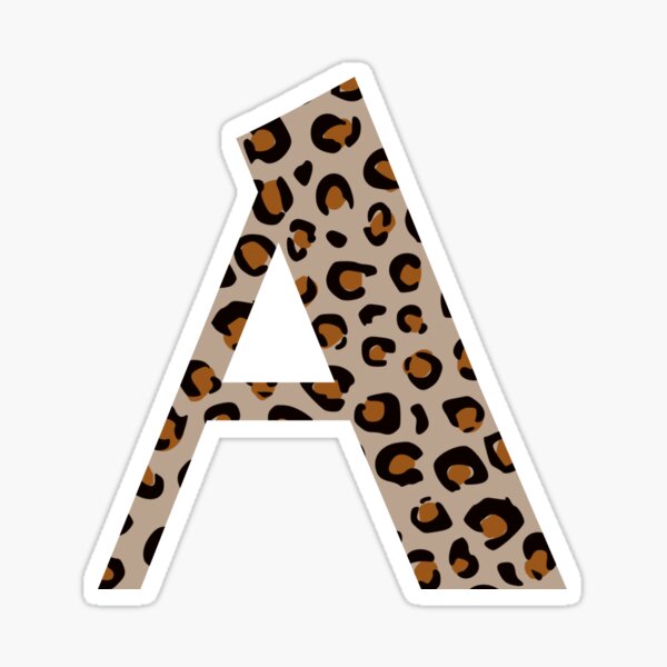 Item preview, Guepardo / Leopardo Letra A Monograma Inicial designed and sold by Pink Mint.
