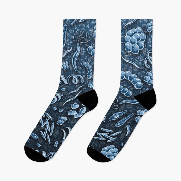 Item preview, Microbial Pattern - Blue designed and sold by Jared Hart.