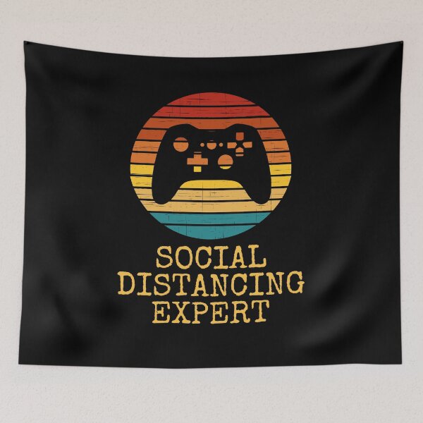 Item preview, Social Distancing Expert Gaming Video Gamer Retro designed and sold by Emerg-Apparel.