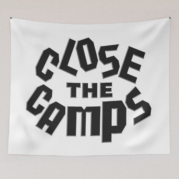 Item preview,   CLOSE THE CAMPS RESPECT HUMAN RIGHTS FREE UYGHURS designed and sold by Ralek.