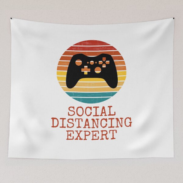 Item preview, Social Distancing Expert Gaming Video Gamer Retro designed and sold by Emerg-Apparel.