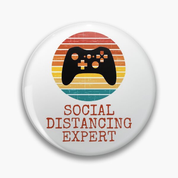 Item preview, Social Distancing Expert Gaming Video Gamer Retro designed and sold by Emerg-Apparel.