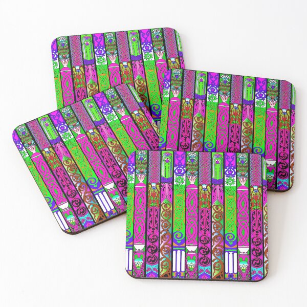 Item preview, A colourful Celtic and Persian influenced column pattern. designed and sold by Frankie Doodles!.