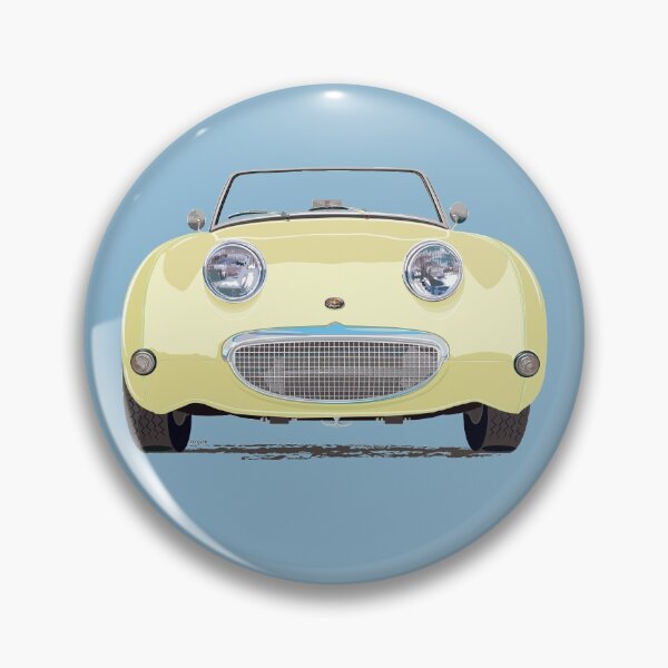 Item preview, Primrose Yellow Frogeye/Bugeye Sprite, the little Healey with a big smile! designed and sold by Bigs66.