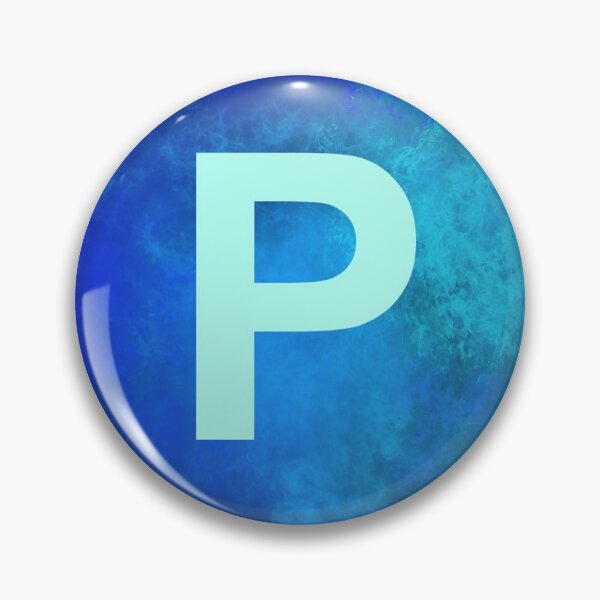 Item preview, Cosmic Fire Blue Alphabet P designed and sold by geoceltic.