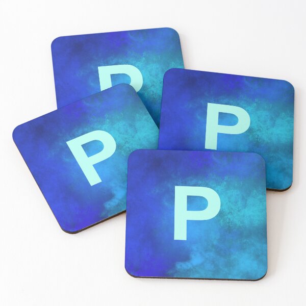Item preview, Cosmic Fire Blue Alphabet P designed and sold by geoceltic.