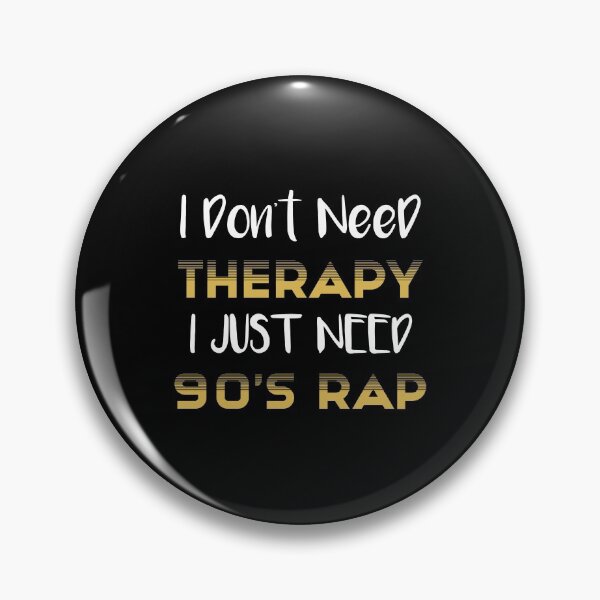 Item preview, I Don't Need Therapy, I Just Need 90's Rap Adult Unisex Tee -  Golden Cute 90's Rap Lover present Shirt designed and sold by NewDayDesigns.