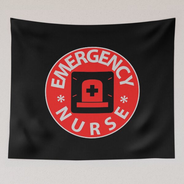 Item preview, emergency nurse logo designed and sold by doctors-apparel.