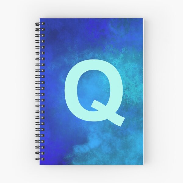 Item preview, Cosmic Fire Blue Alphabet Q designed and sold by geoceltic.