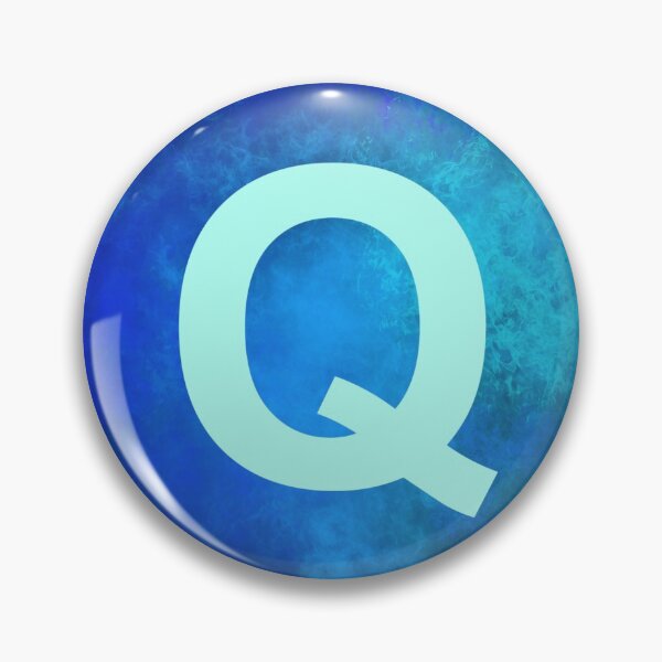 Item preview, Cosmic Fire Blue Alphabet Q designed and sold by geoceltic.