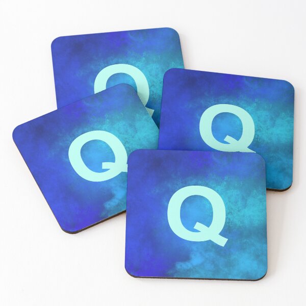 Item preview, Cosmic Fire Blue Alphabet Q designed and sold by geoceltic.