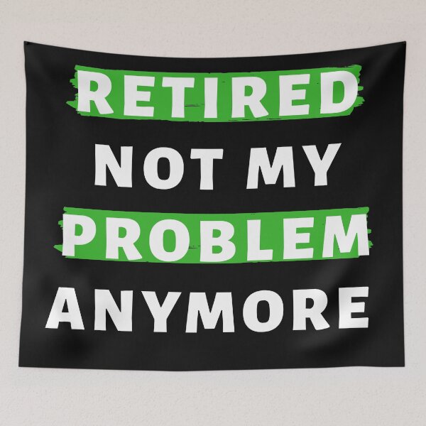 Item preview, Retired Not My Problem AnyMore In White designed and sold by Indra Agrawal.