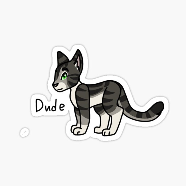 little-dude-ref-w-words-left-side-sticker-for-sale-by