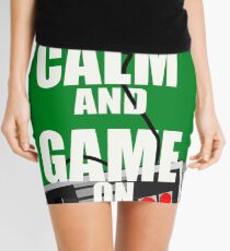 Keep Calm And Game On Mini Skirt