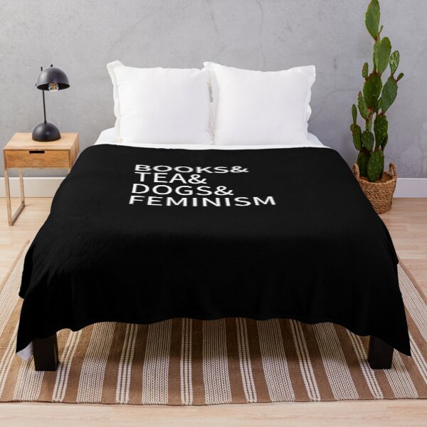 Item preview, Books Tea Dogs Feminism Cute Lifestyle Aesthetic Quote designed and sold by sillyquestions.
