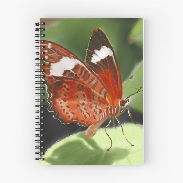 Artikelvorschau, Schmetterling auf Blatt entworfen und verkauft von Jane Domenech.
