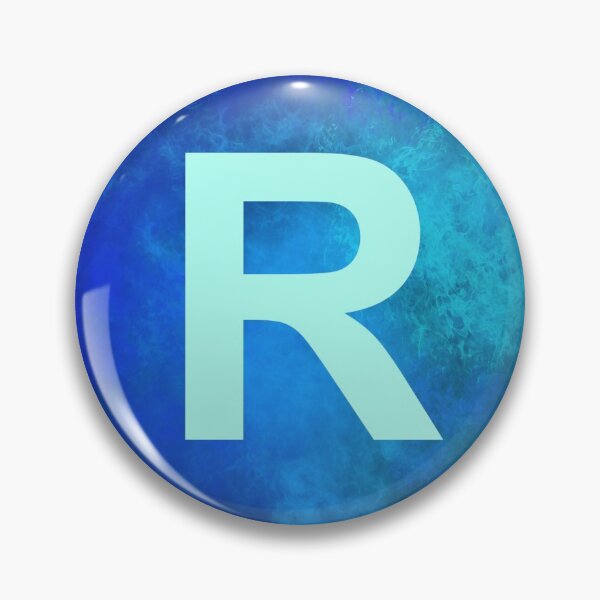 Item preview, Cosmic Fire Blue Alphabet R designed and sold by geoceltic.