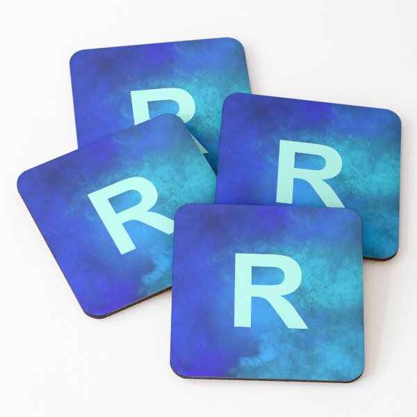 Item preview, Cosmic Fire Blue Alphabet R designed and sold by geoceltic.