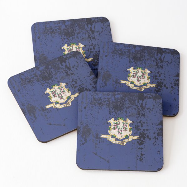 Item preview, Connecticut Flag Rustic designed and sold by TRowanDesign.